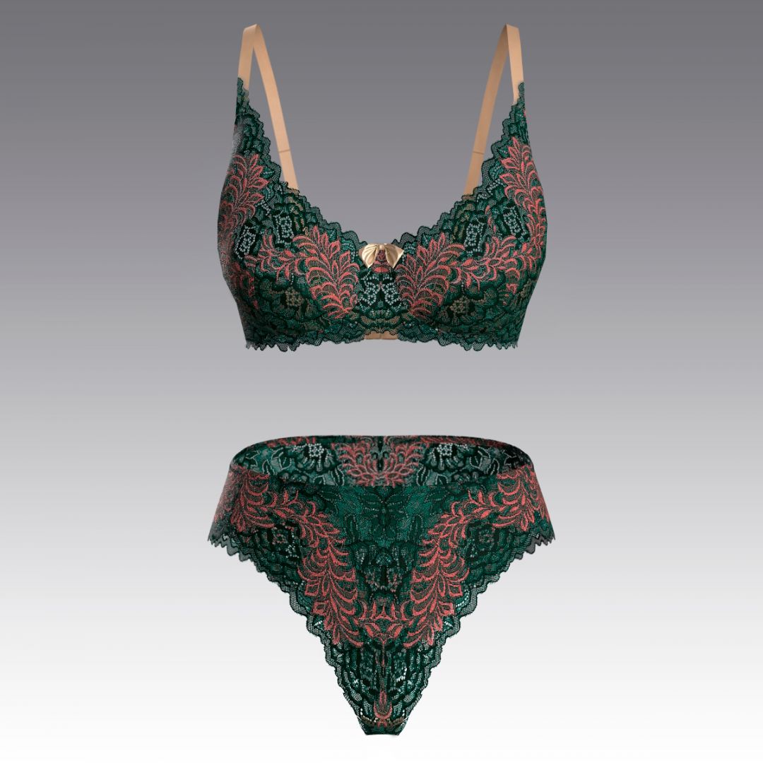 Комплект из кружева 4095.16.21 ARDI зеленый