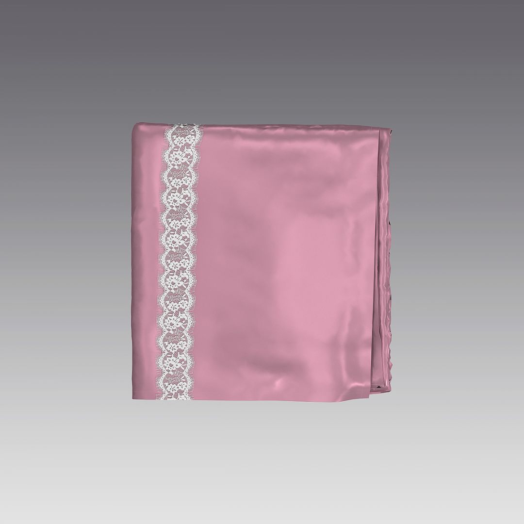 Простыня из шелка с кружевом 5007.06 ARDI пион