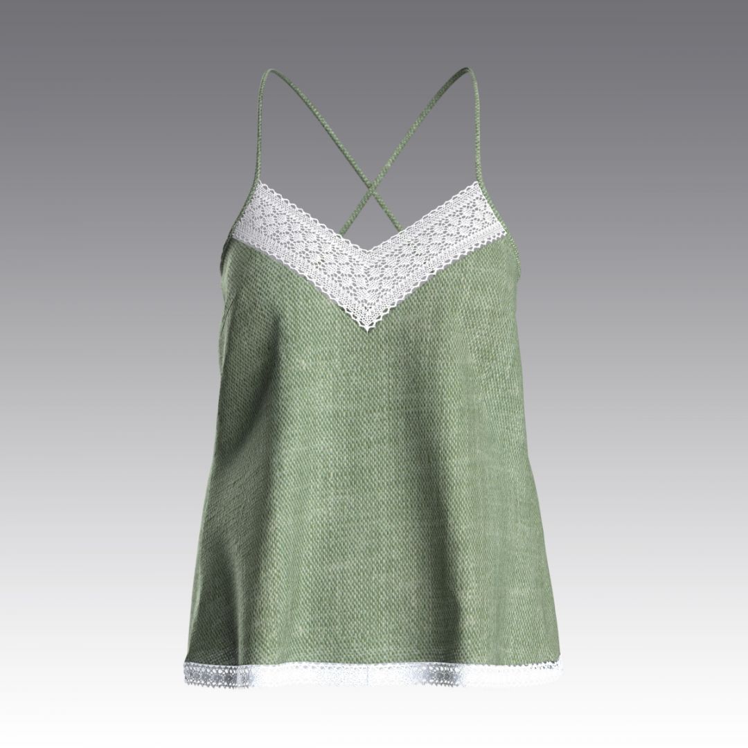 Топ из вареного хлопка 4056.40 ARDI хвойный