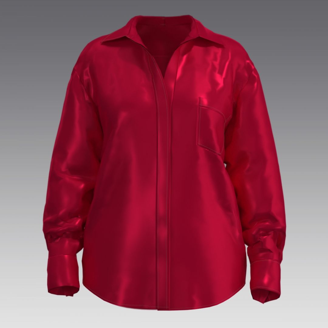 Рубашка из шелка 2059.54.6 ARDI красный