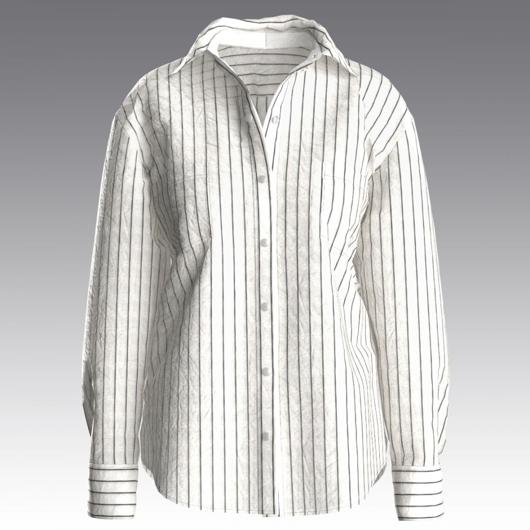 Рубашка из вареного хлопка креш 4026.52 ARDI молочный