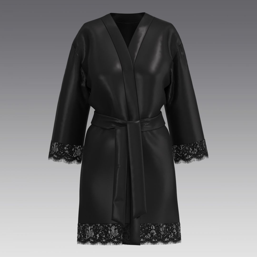 Халат из шелка 2939.48 ARDI черный