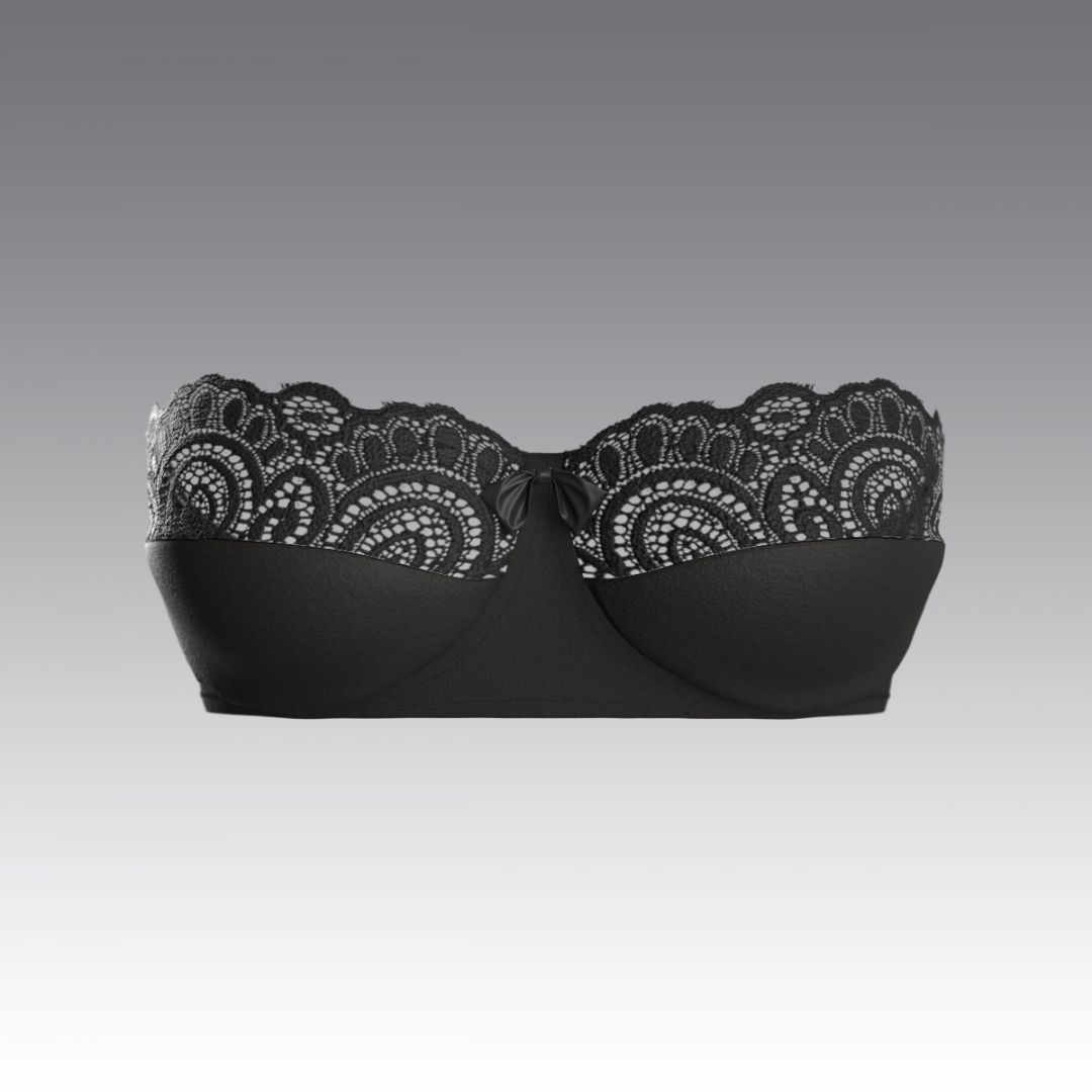Бюстгальтер из хлопка с кружевом 4024.18 ARDI черный