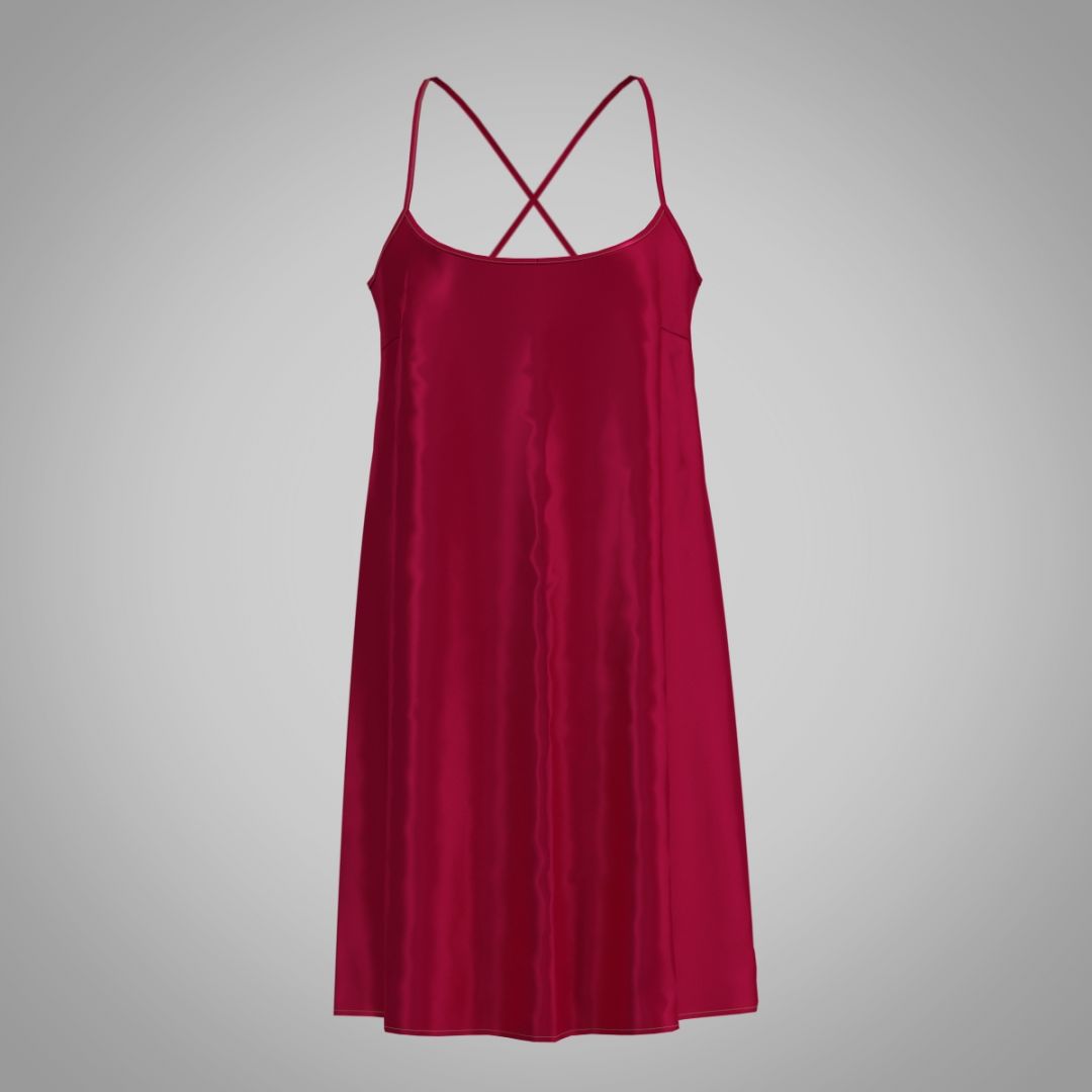 Платье-комбинация из шелка 2059.43.6 ARDI красный