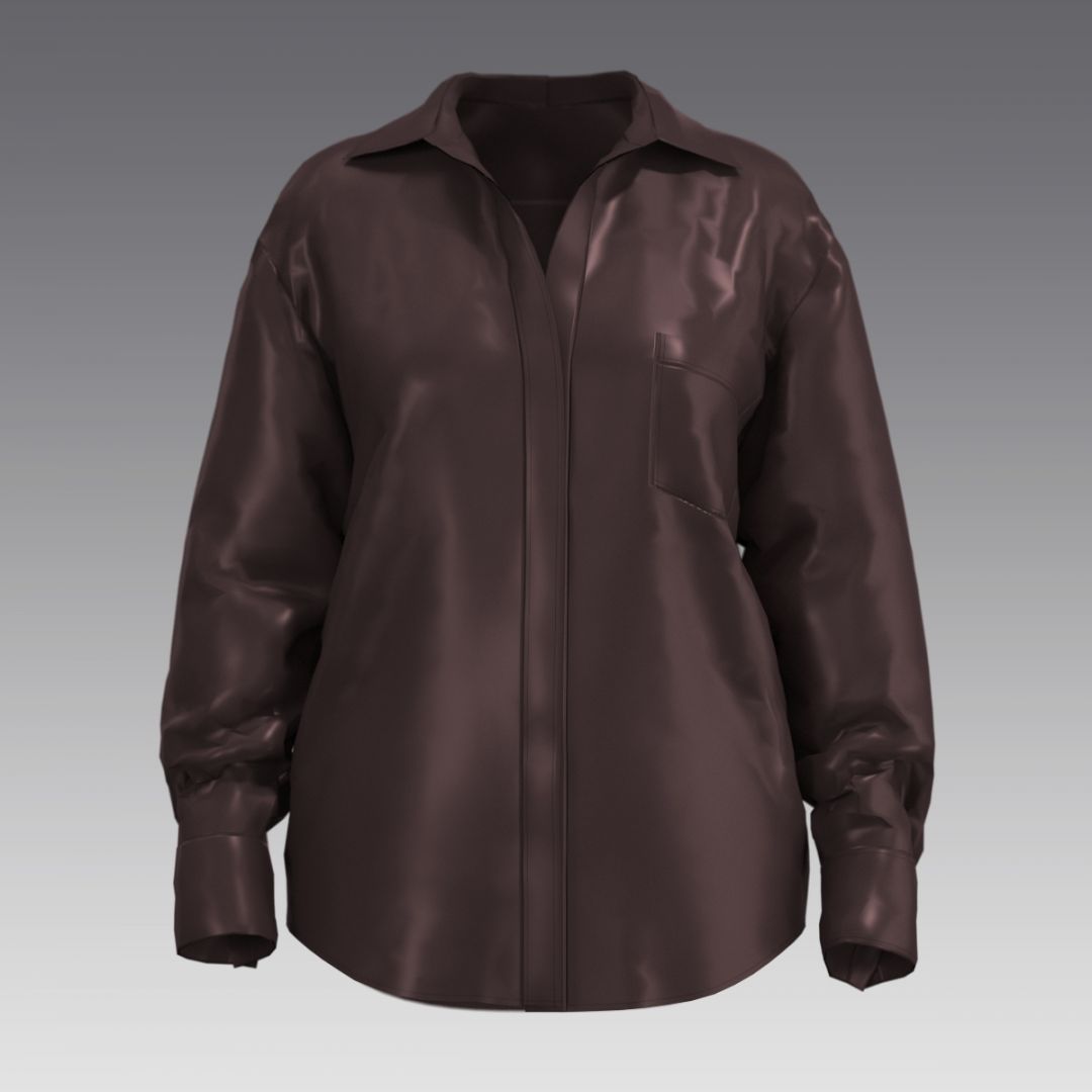 Рубашка из шелка 2059.54.4 ARDI шоколадный