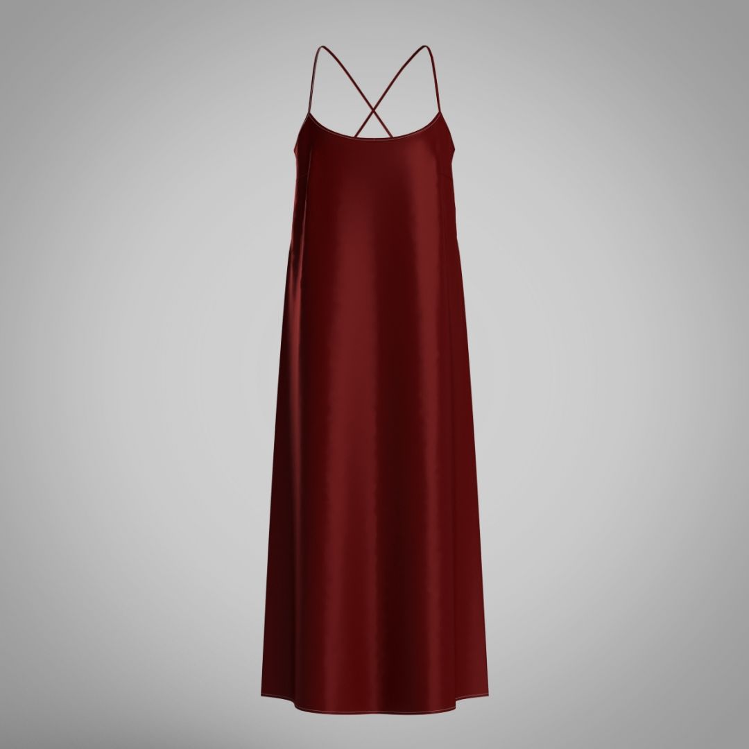 Платье-комбинация из шелка 2059.44.12 ARDI рубиновый