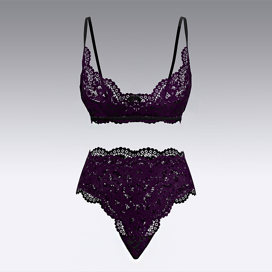 Комплект из кружева 2921.16.21 ARDI чернильный