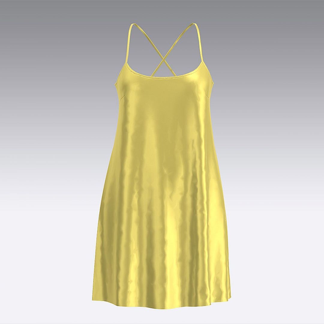 Платье-комбинация из шелка 2059.43.11 ARDI желтый