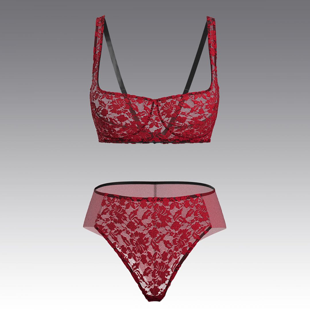 Комплект из кружева 2994.04.21 ARDI красный