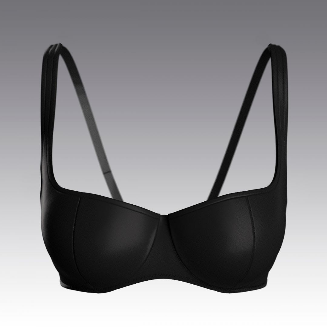 Атласный бюстгальтер 4103.04 ARDI черный