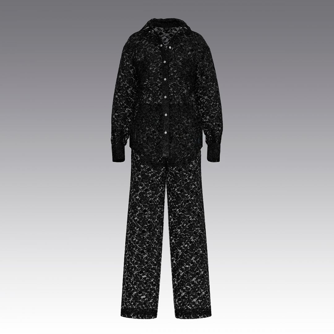 Брючный комплект из кружева 2963.54.58 ARDI черный