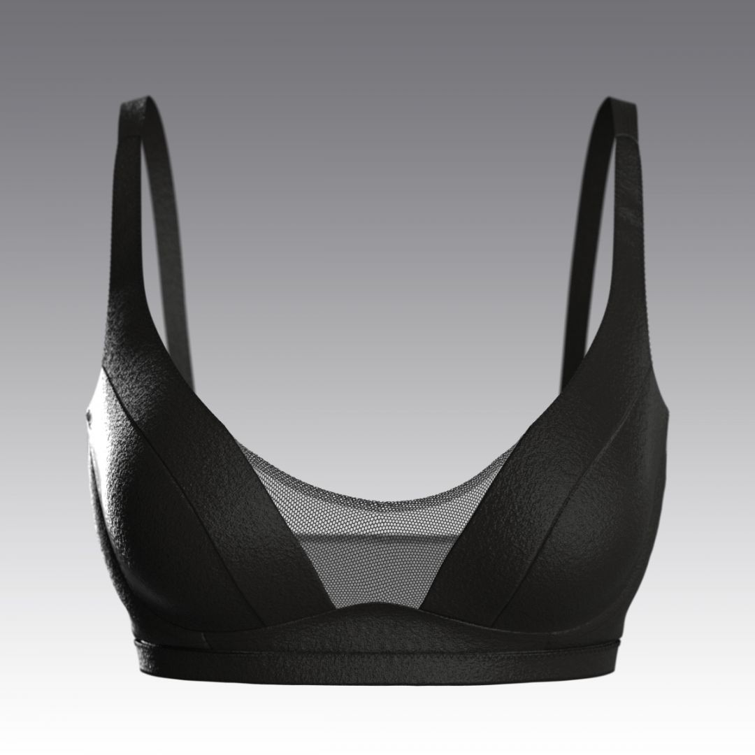 Купальный лиф со вставками из сетки 3052.13 ARDI черный