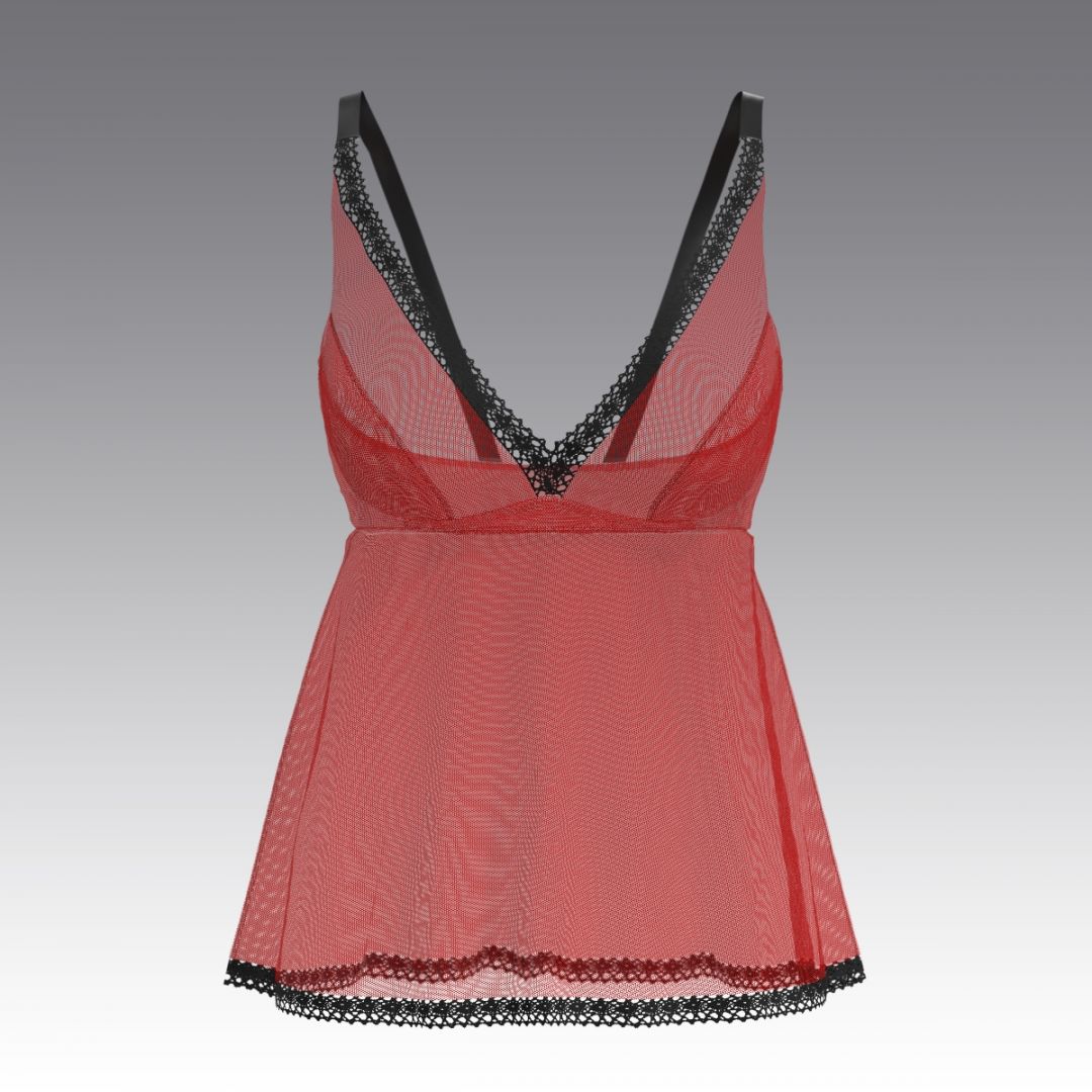 Топ из сетки 4010.53 ARDI красный