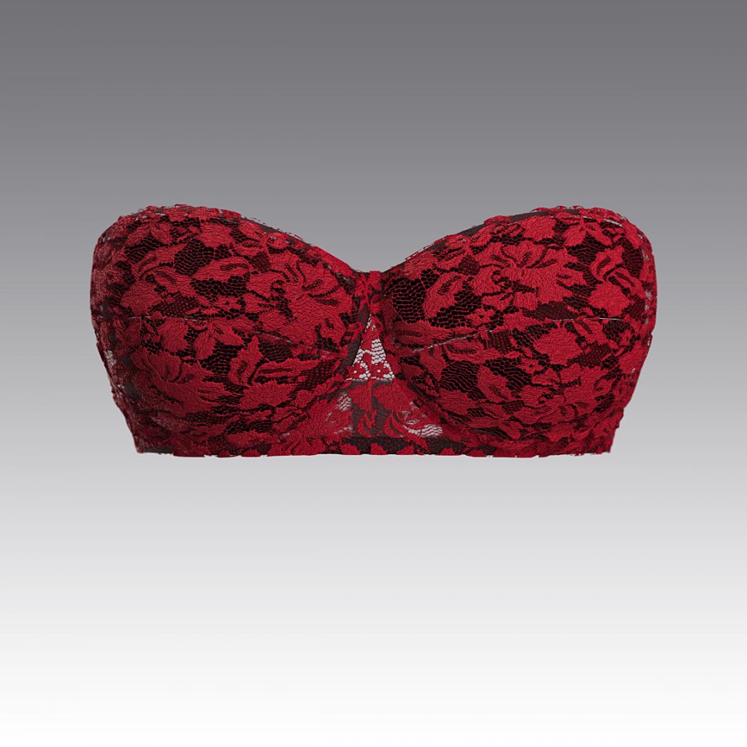 Бюстгальтер-балконет со съемными бретелями из кружева 2994.18 ARDI красный