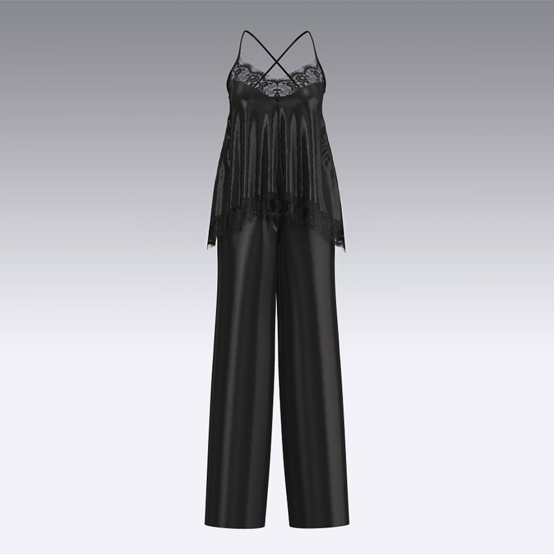 Пижама из шелка 2939.53.57 ARDI черный