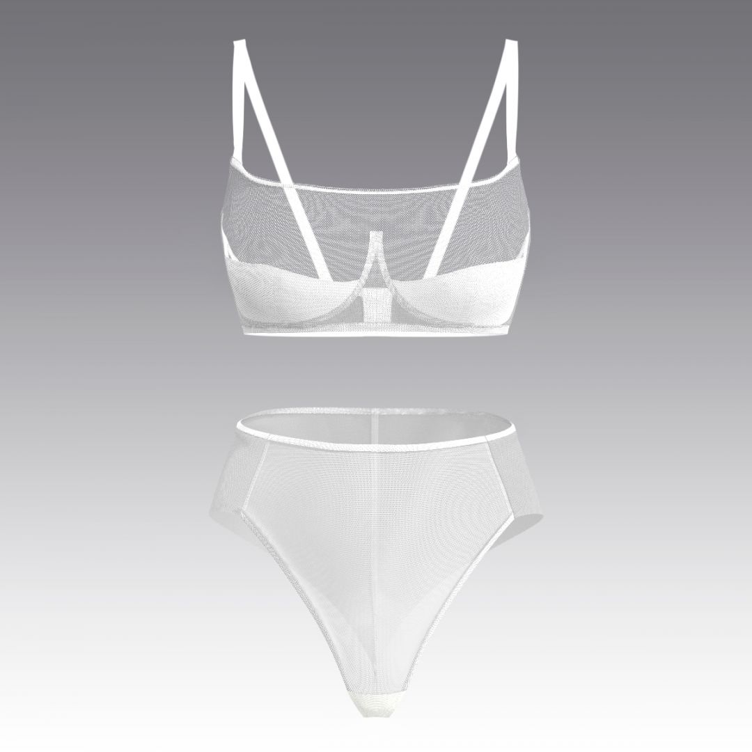 Комплект с холтером из сетки 4008.10.21 ARDI белый