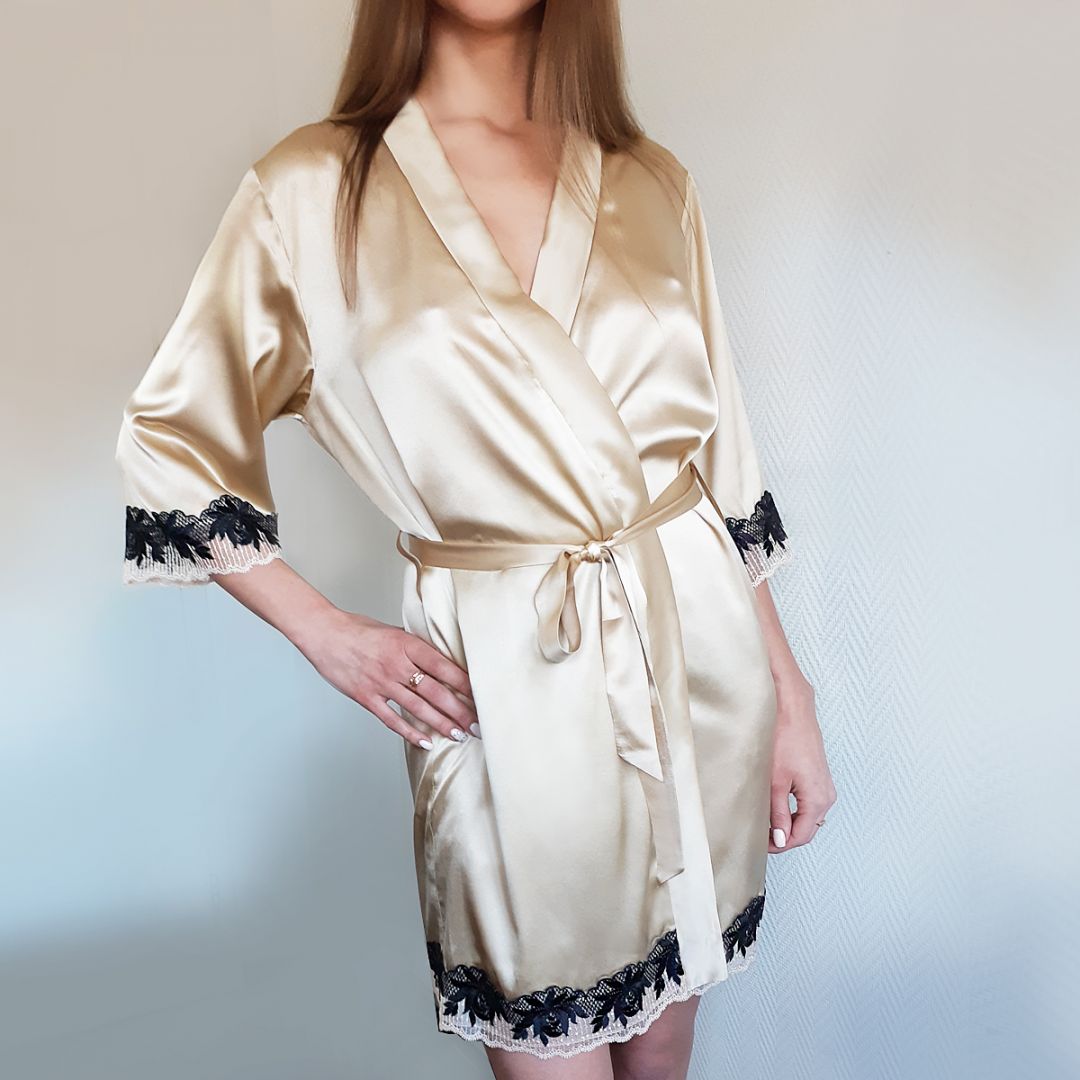 Халат из шелка 4071.48 ARDI янтарь