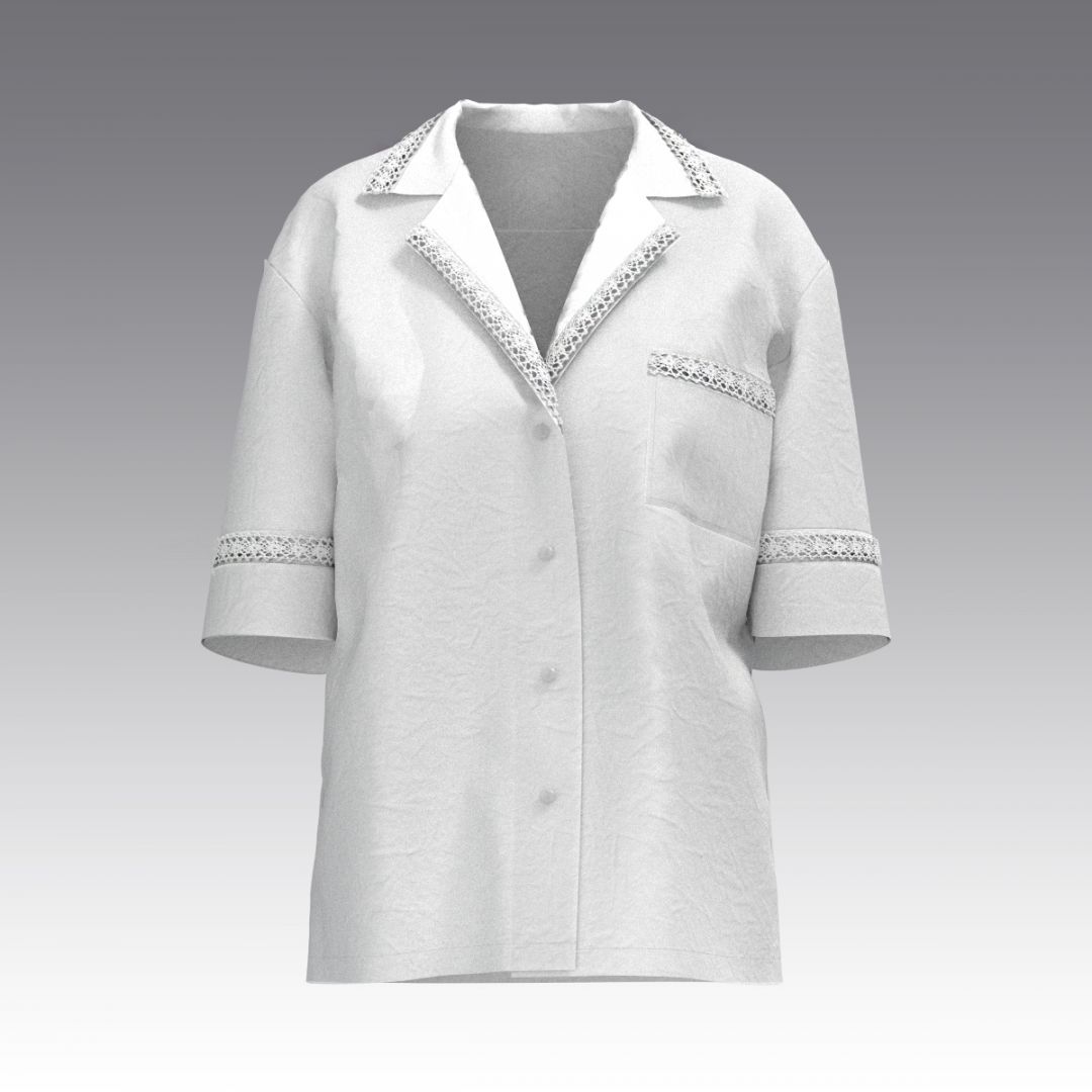 Жакет с коротким рукавом из вареного хлопка 2983.53 ARDI белый