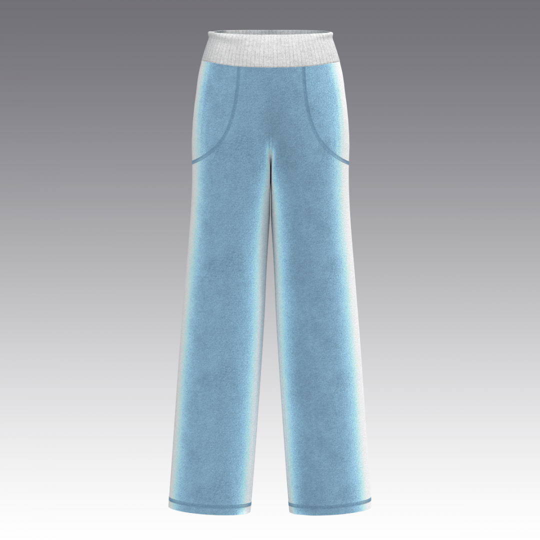 Брюки из бархата 2974.58 ARDI серо-голубой