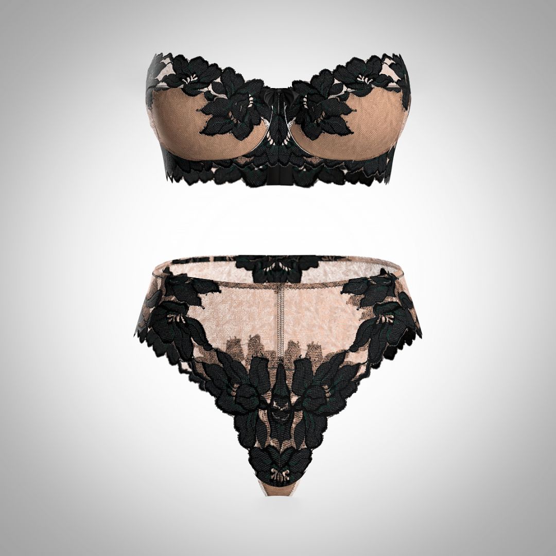 Комплект с балконетом из кружева 4109.18.21 ARDI тату