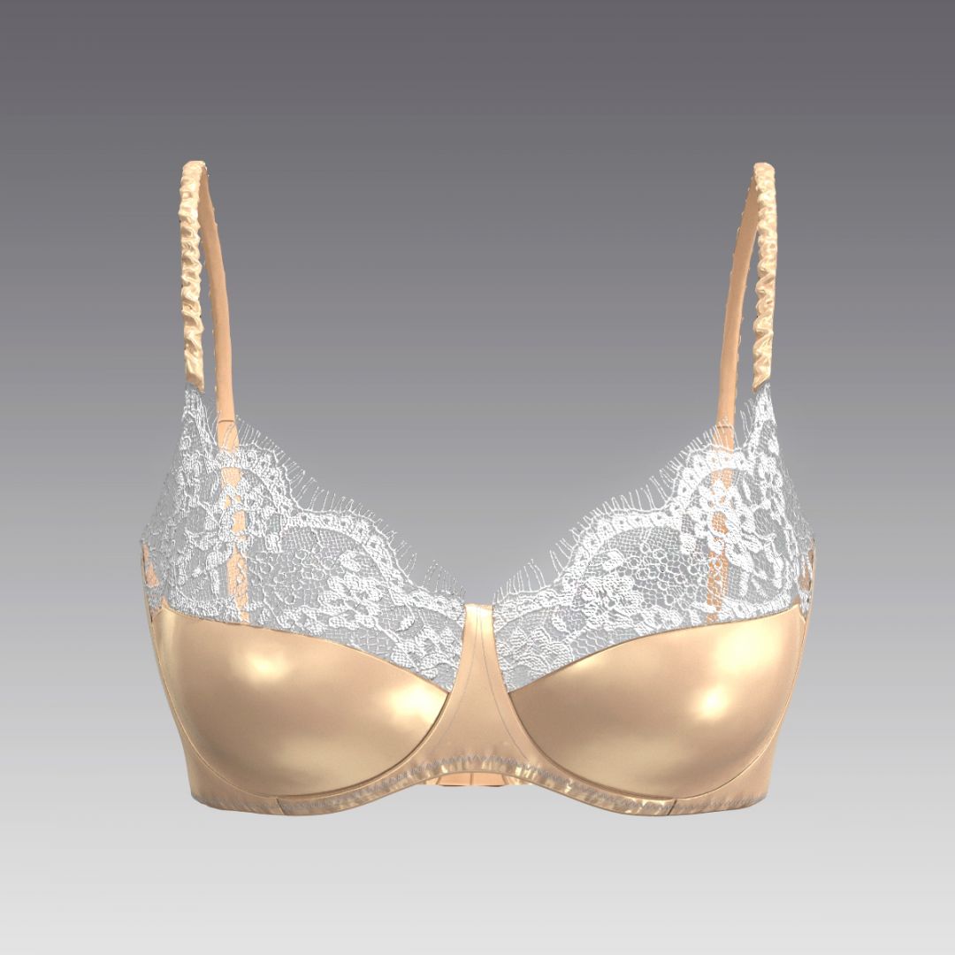 Бюстгальтер из шелка и кружева 5008.12 ARDI янтарь