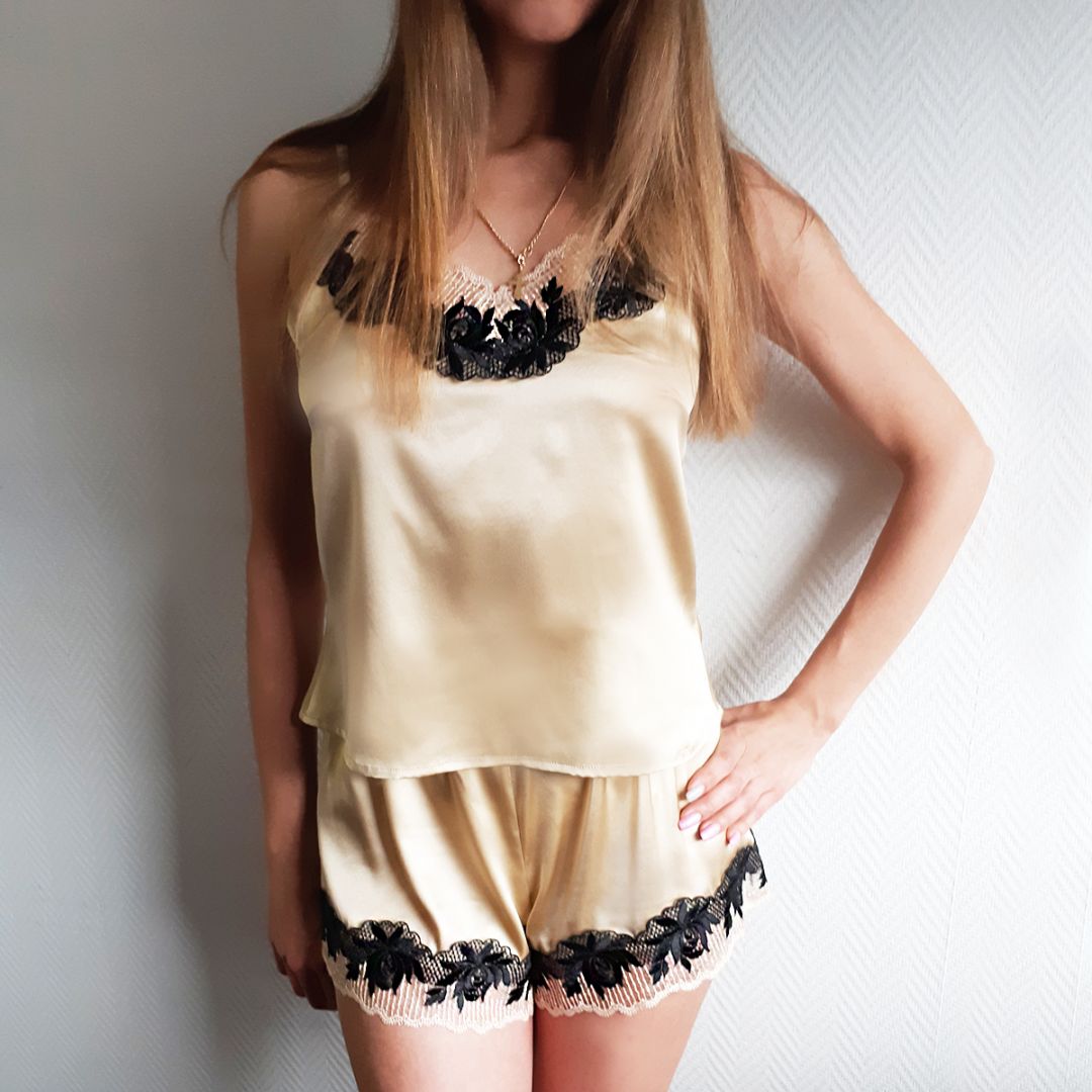 Пижама из шелка 4071.50 ARDI янтарь