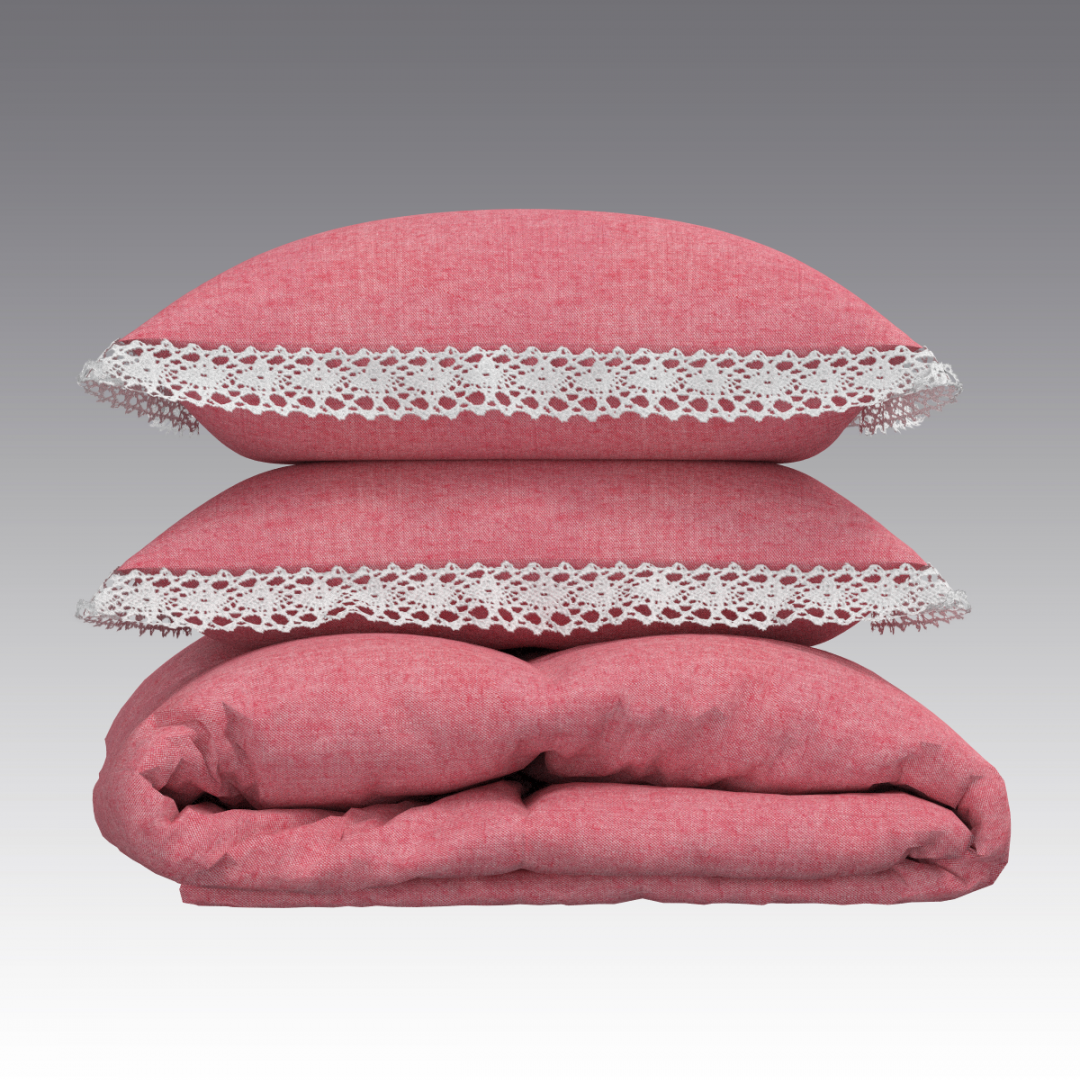 Комплект белья из вареного хлопка 4055.01 ARDI гранатовый