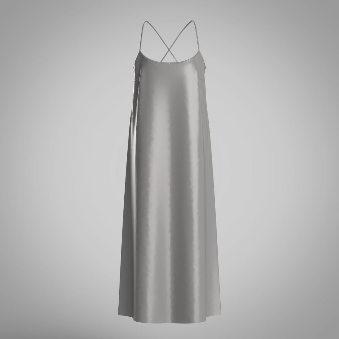 Платье-комбинация из шелка 2059.44.1 ARDI серый