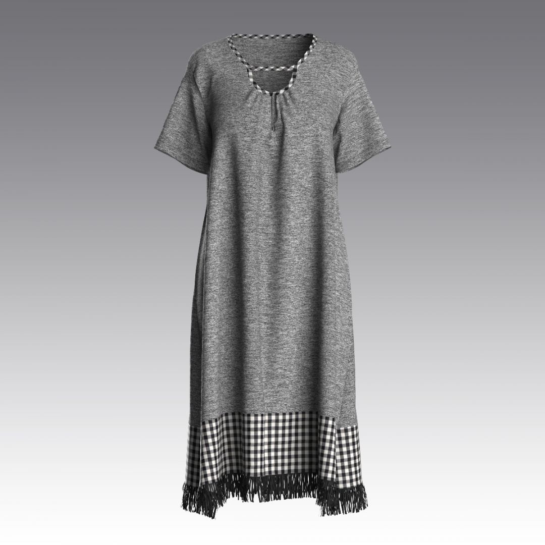 Домашнее платье из бамбука 4092.47 ARDI серый