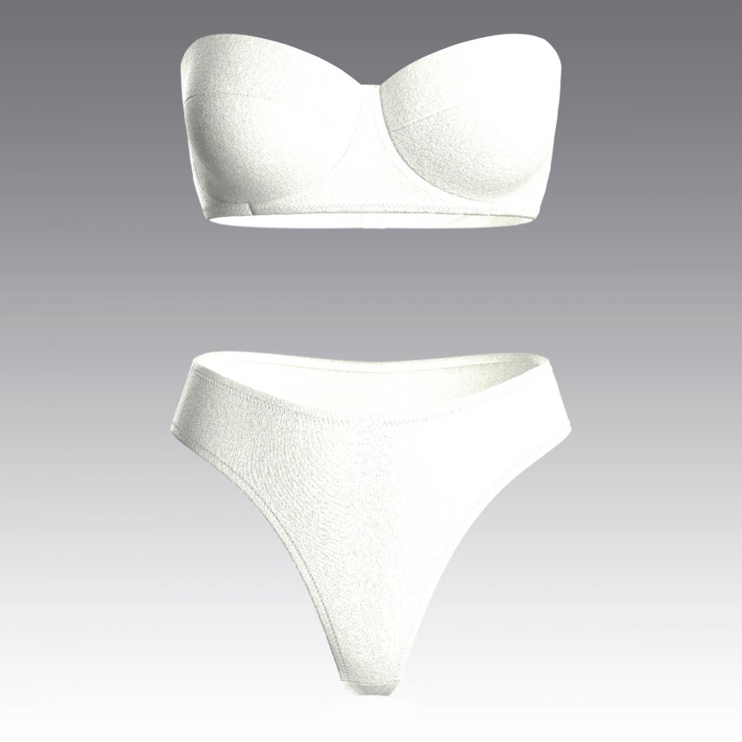 Комплект с балконетом из микрофибры, белый 4054.18.20 ARDI белый