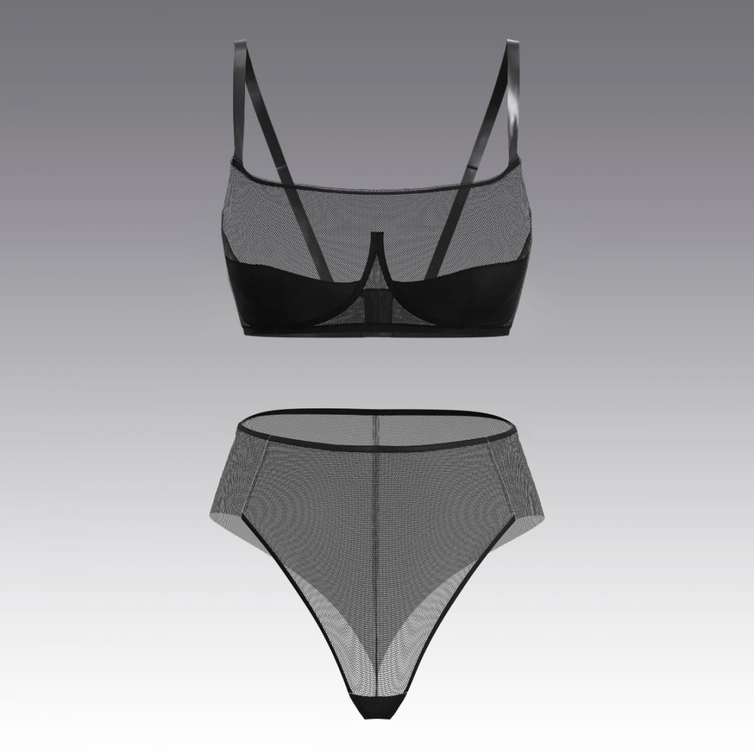 Комплект с холтером из сетки 4007.10.21 ARDI черный