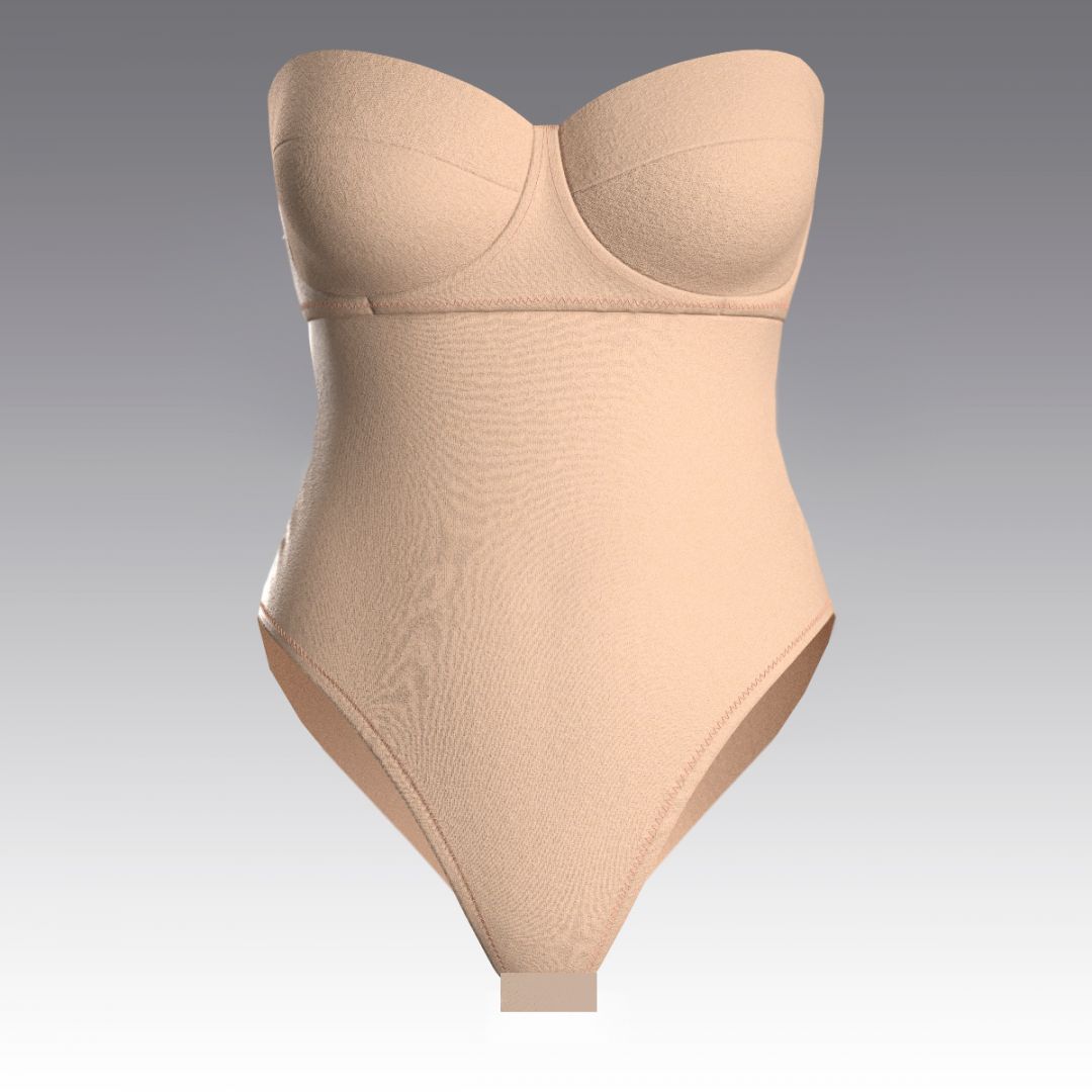 Базовое боди со съемными бретелями 2878.36 ARDI бежевый