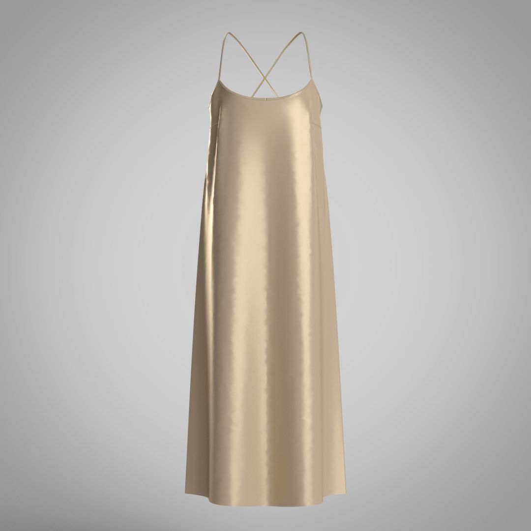 Платье-комбинация из шелка 2059.44.8 ARDI янтарь