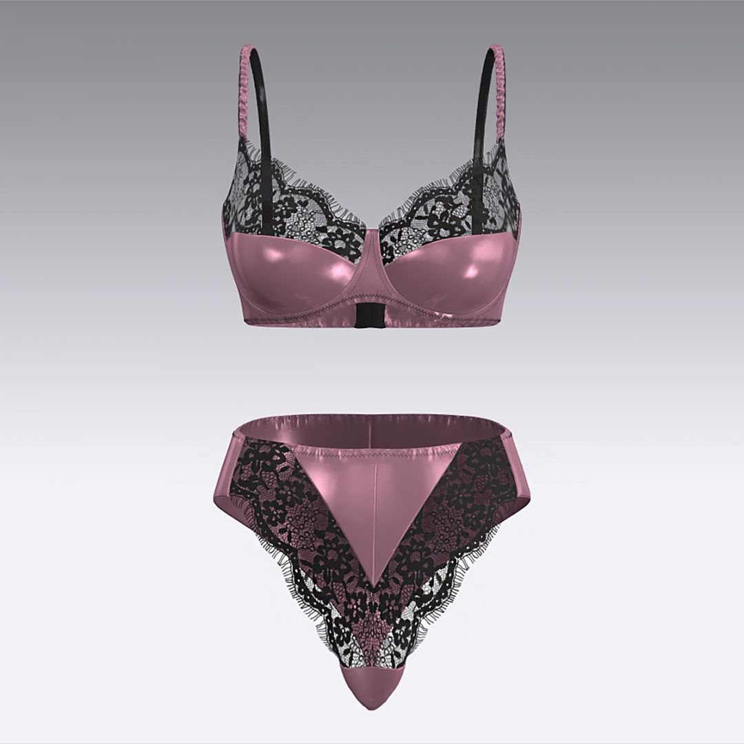 Комплект из шелка и кружева 2943.12.22 ARDI пион