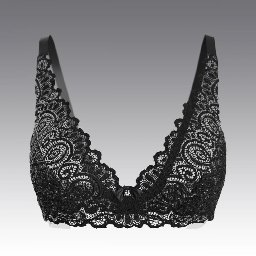 Кружевной бюстгальтер без косточек 4024.13 ARDI черный