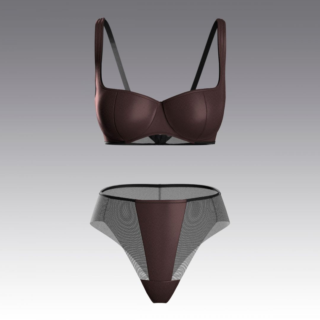 Атласный комлект 4099.04.21 ARDI шоколадный