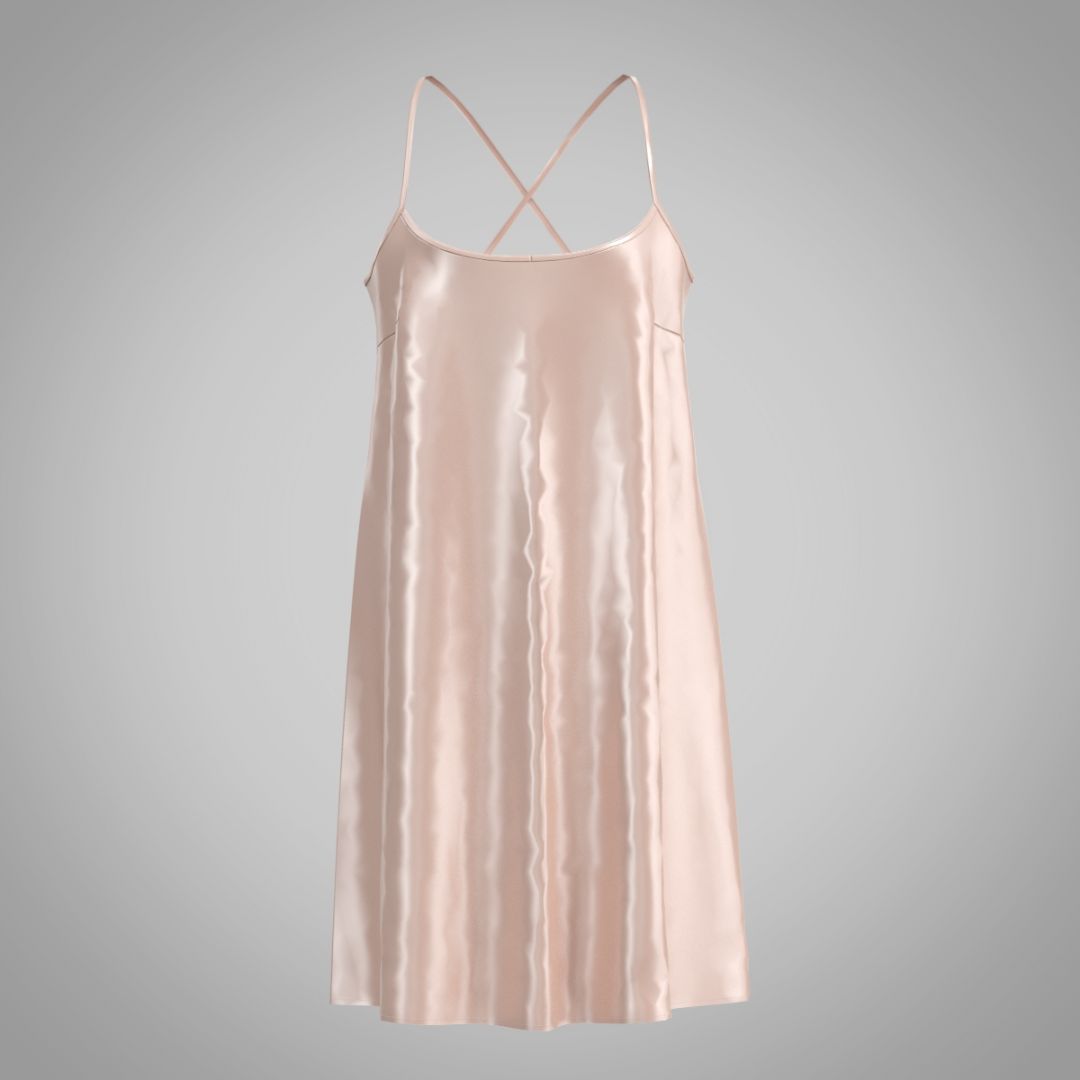 Платье-комбинация из шелка 4068.45 ARDI персиковый