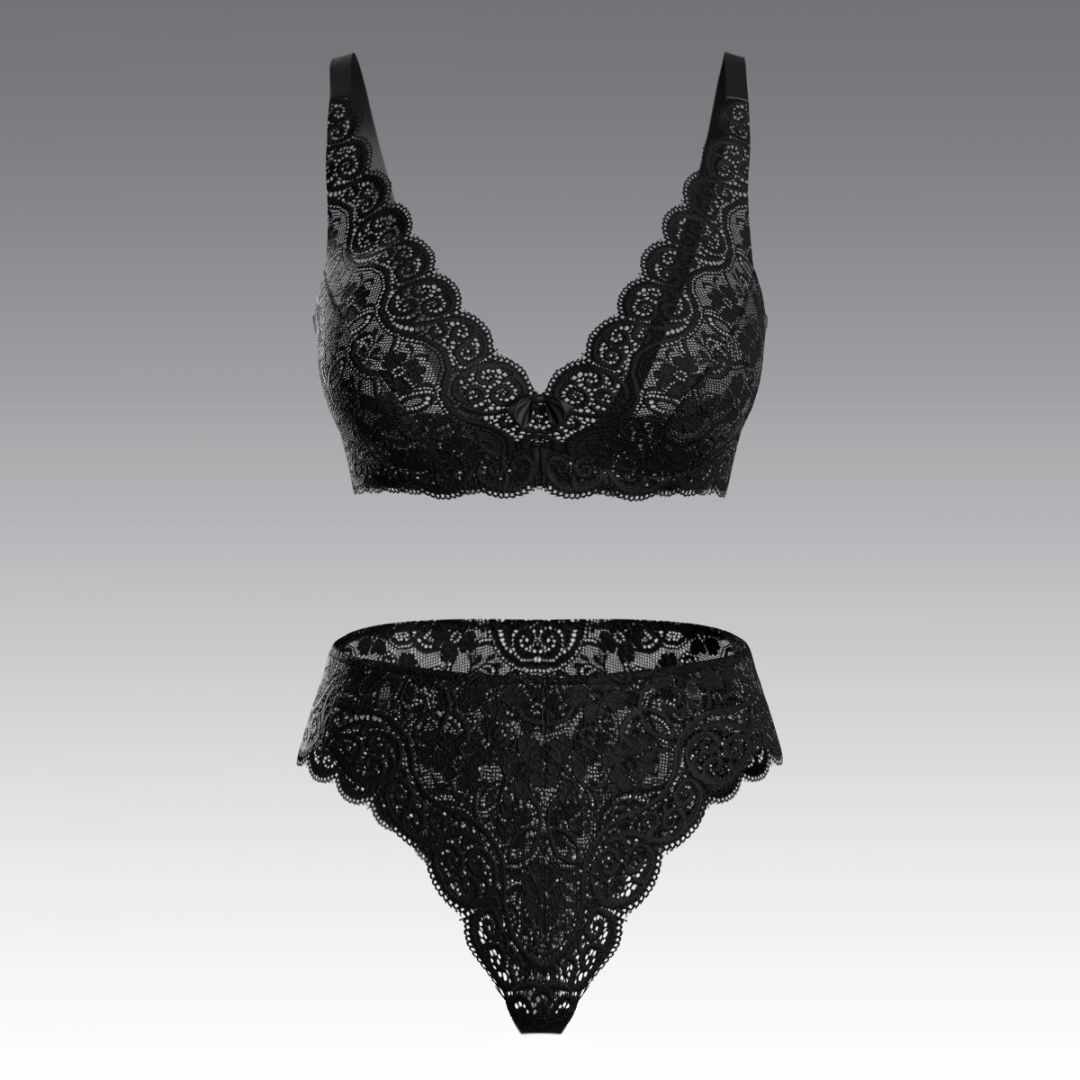 Комплект из кружева 2911.13.21 ARDI черный