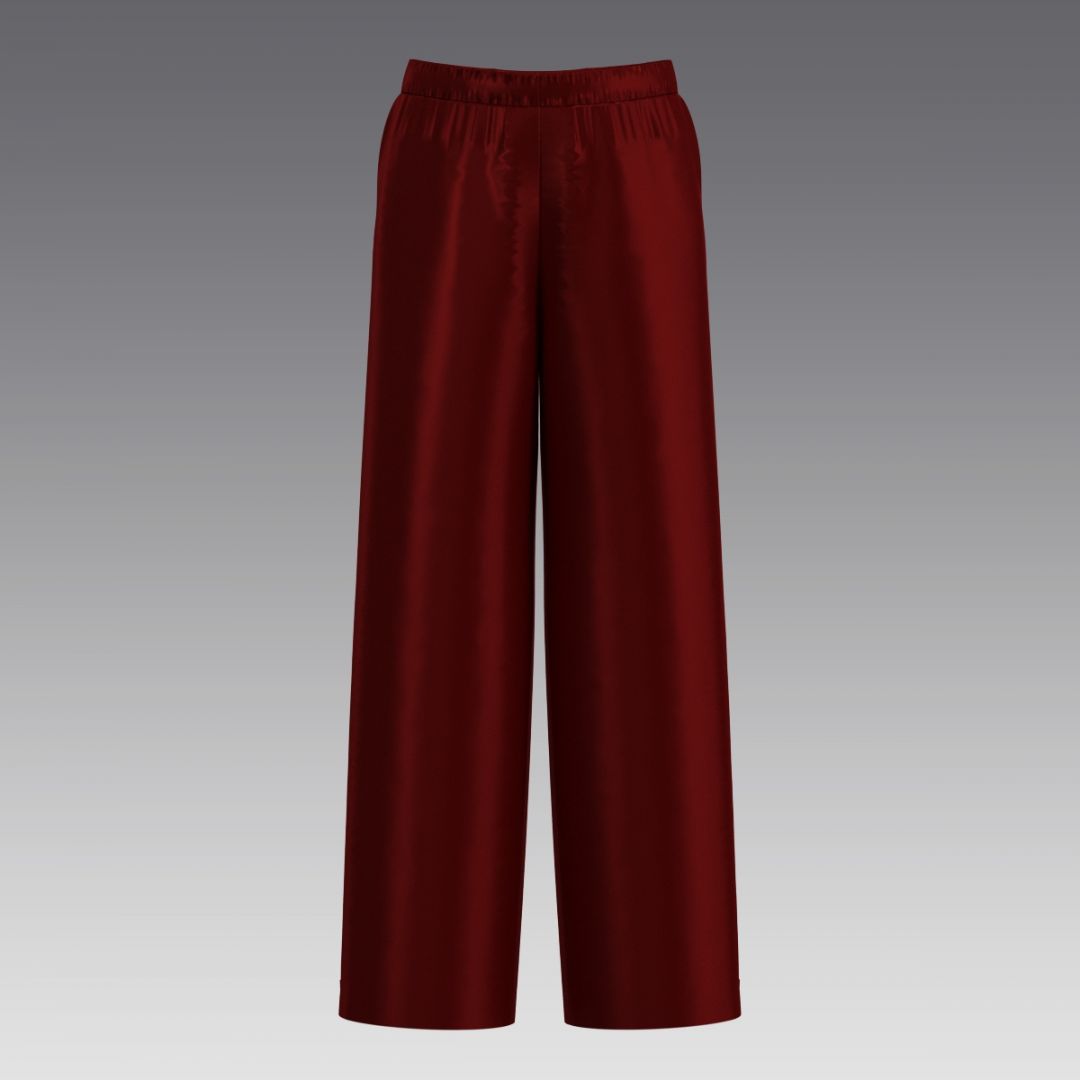 Брюки из шелка 2059.58.12 ARDI рубиновый