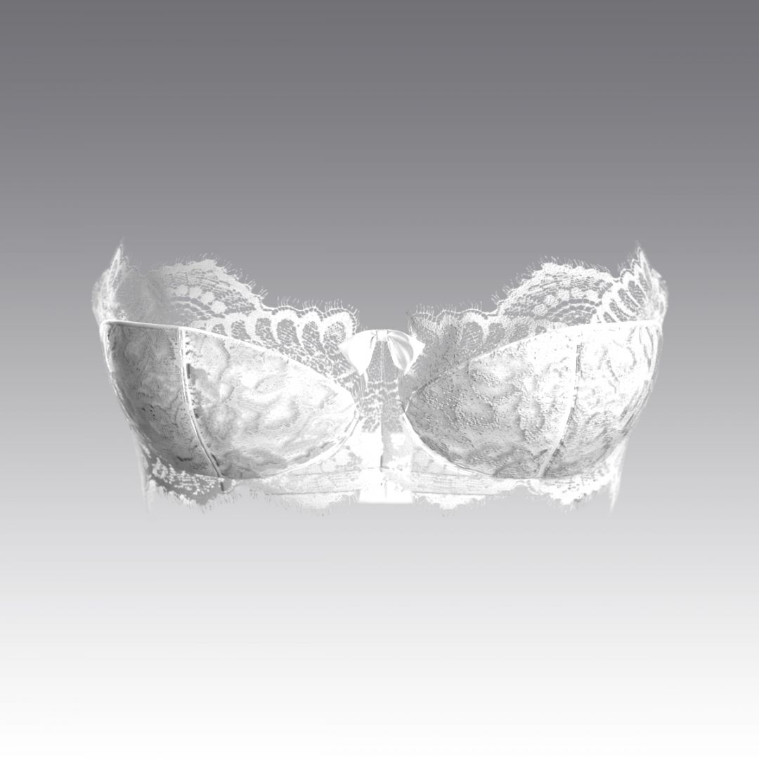 Бюстгальтер-балконет из кружева Шантильи 4045.18 ARDI белый