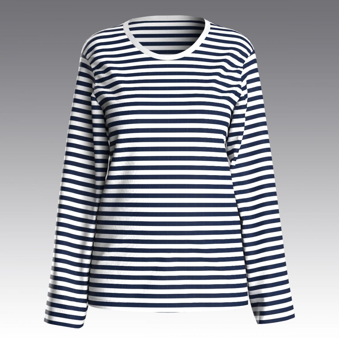 Лонгслив-тельняшка в полоску 4021.53 ARDI белый