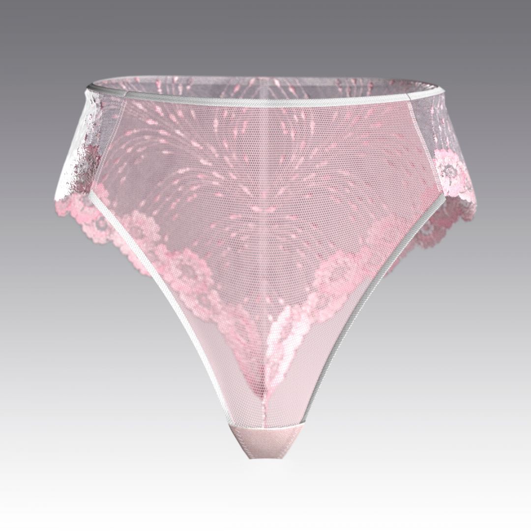 Высокие бразилиано из кружева 2824.21 ARDI розовый