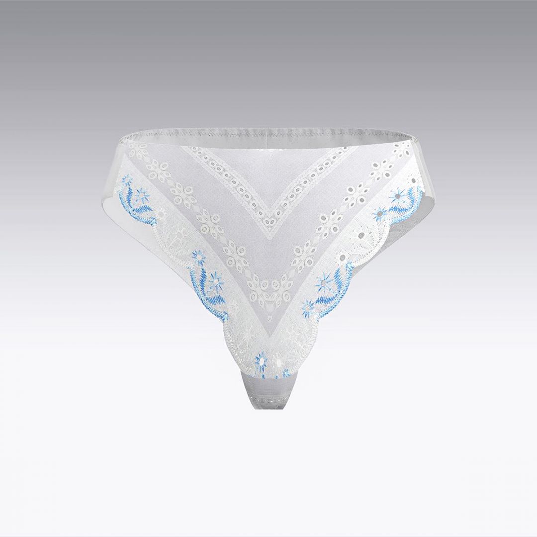 Высокие бразилиано из шитья 2934.21 ARDI белый