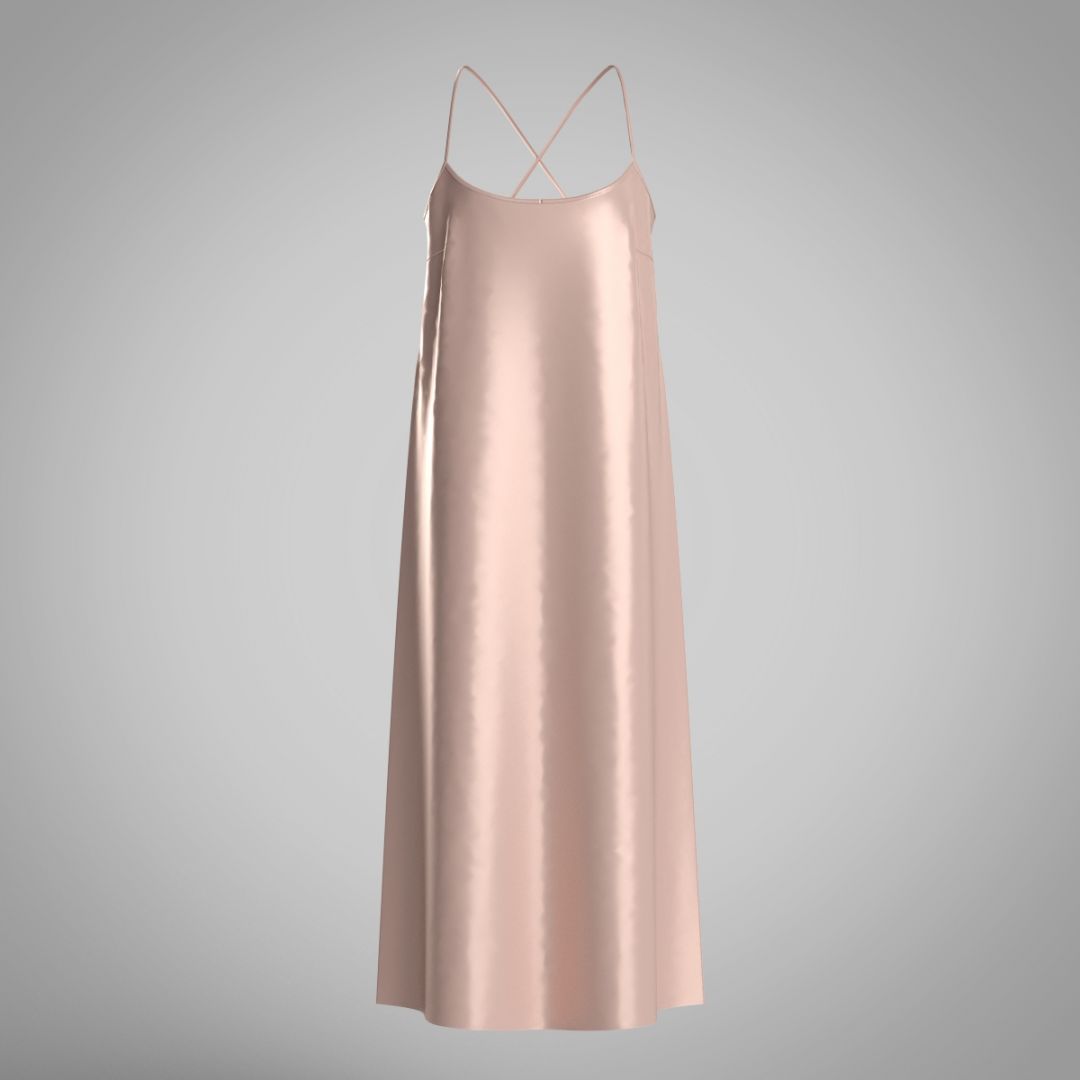 Платье-комбинация из шелка 4068.44 ARDI персиковый