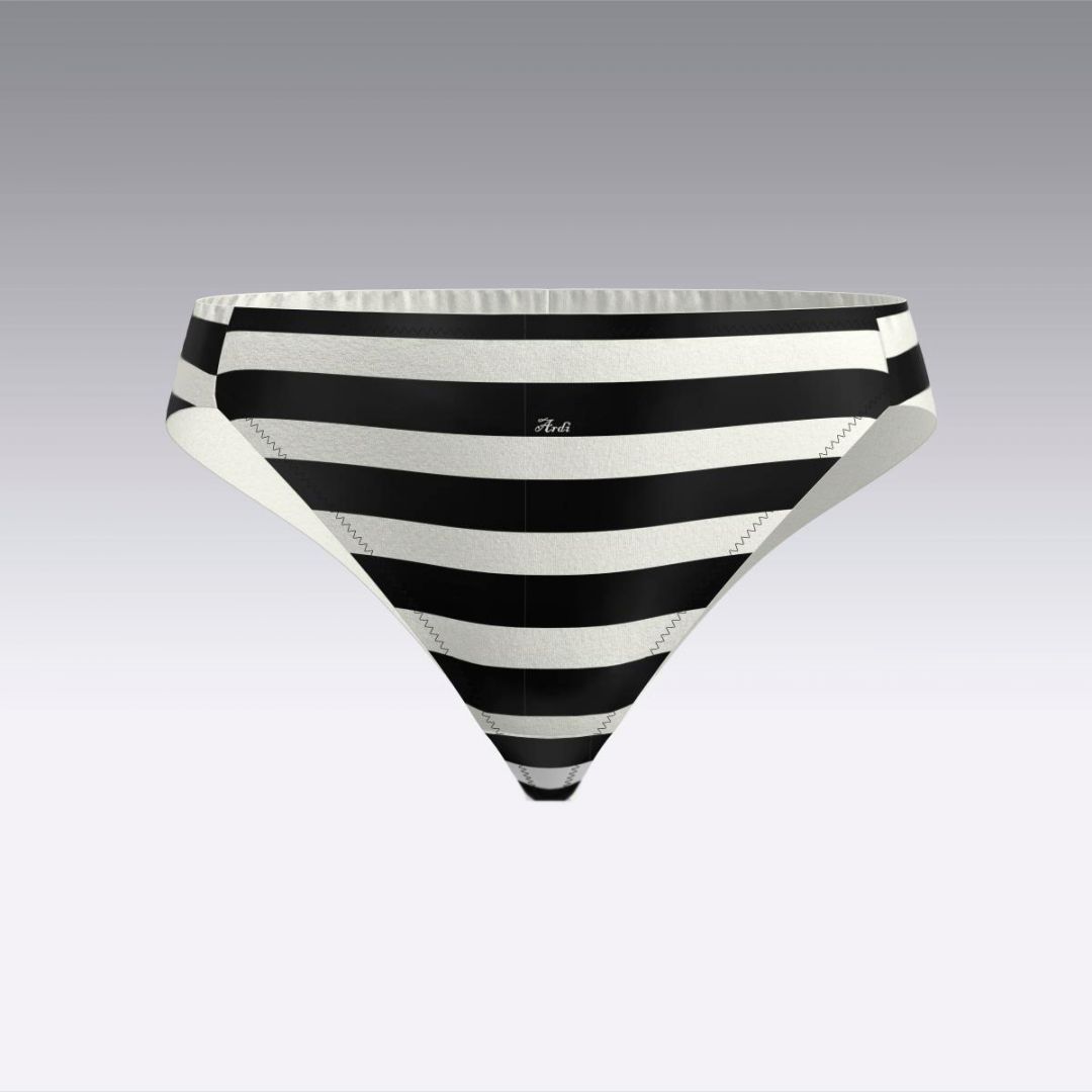 Купальные плавки-бразилиано в полоску 3034.28 ARDI черный