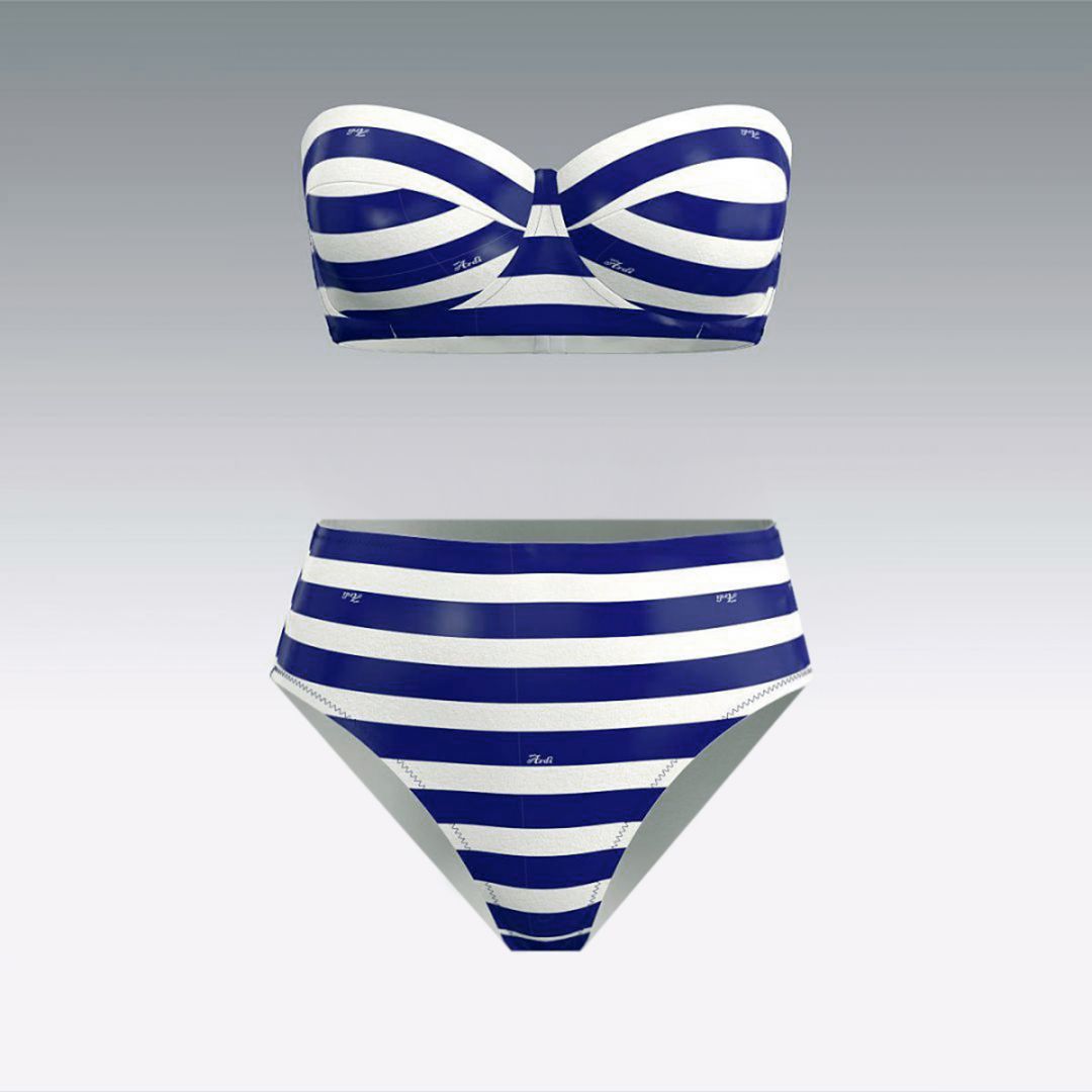 Купальник раздельный в полоску 3031.18.24 ARDI синий