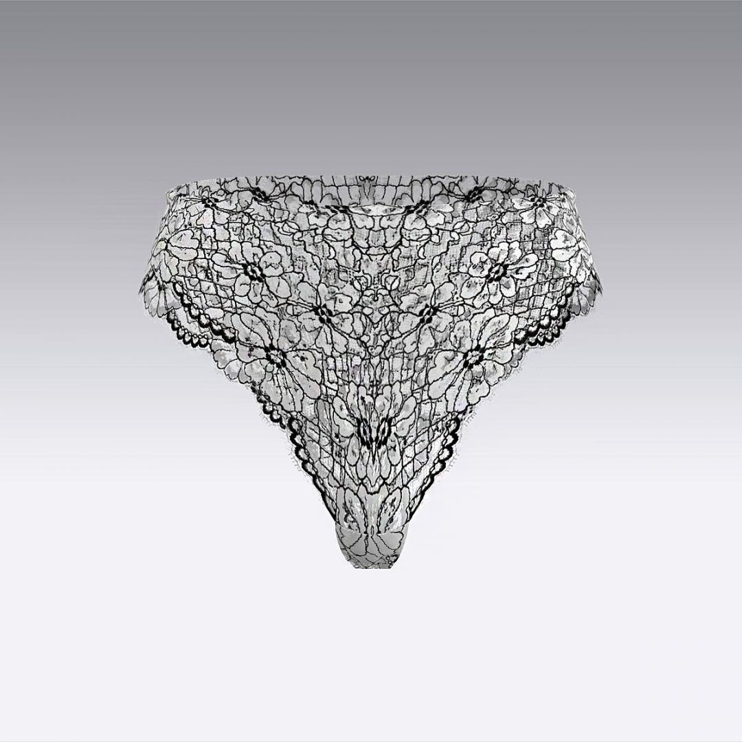 Высокие бразилиано из кружева Шантильи 2935.21 ARDI ванильный