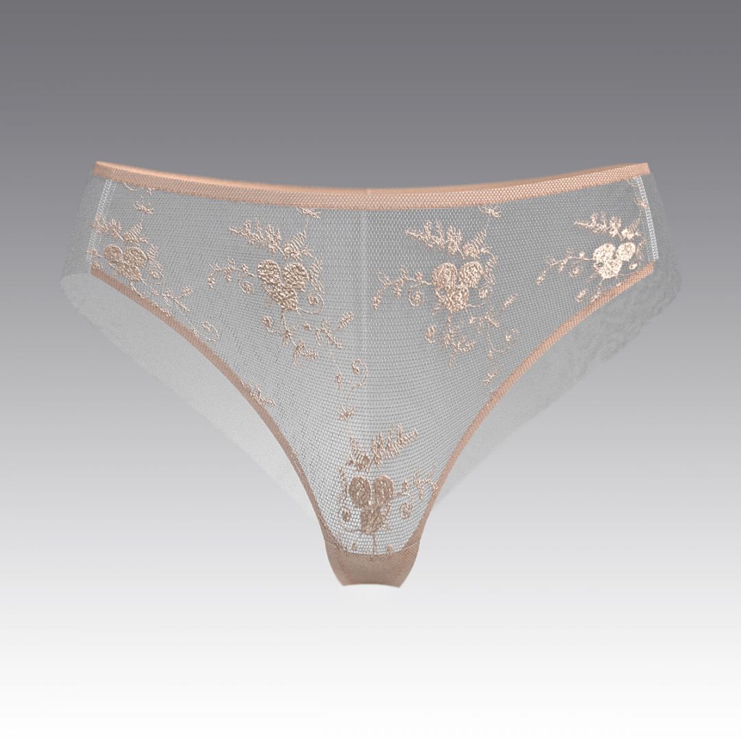 Трусы-слипы из тюля с вышивкой 2995.23 ARDI сливочный 