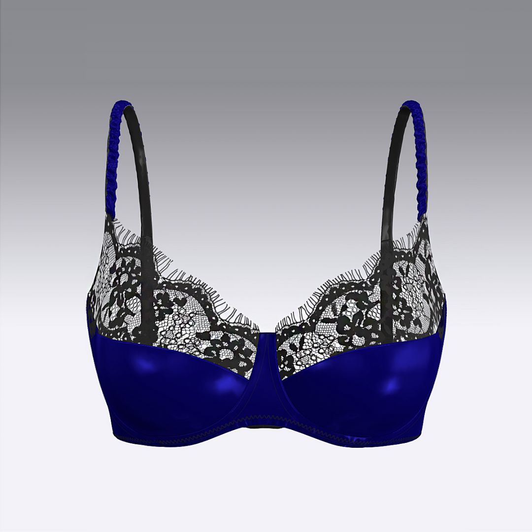 Бюстгальтер из шелка и кружева 2941.12 ARDI синий