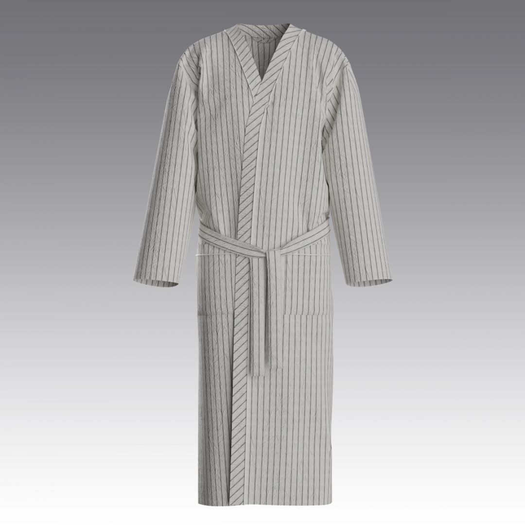 Мужской халат из вареного хлопка 4026.98 ARDI молочный